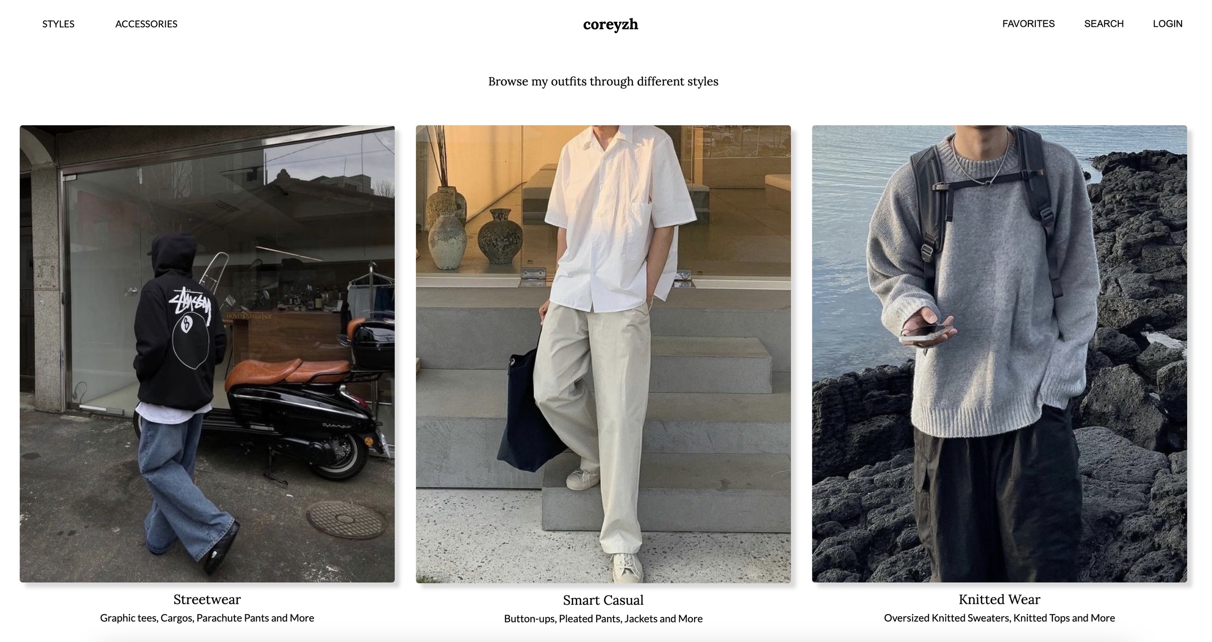 coreyzh static website